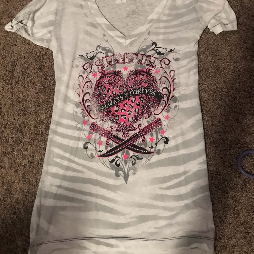 Sinful shirt. New with tags
